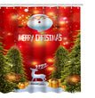 Christmas shower curtain