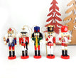 Five hand-painted Christmas tree pendants