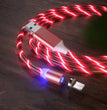 Magnetic Charging Cable Streamer Fast Charging Cable Lighting Micro USB Cable LED Magnet Charger Type-C Cable