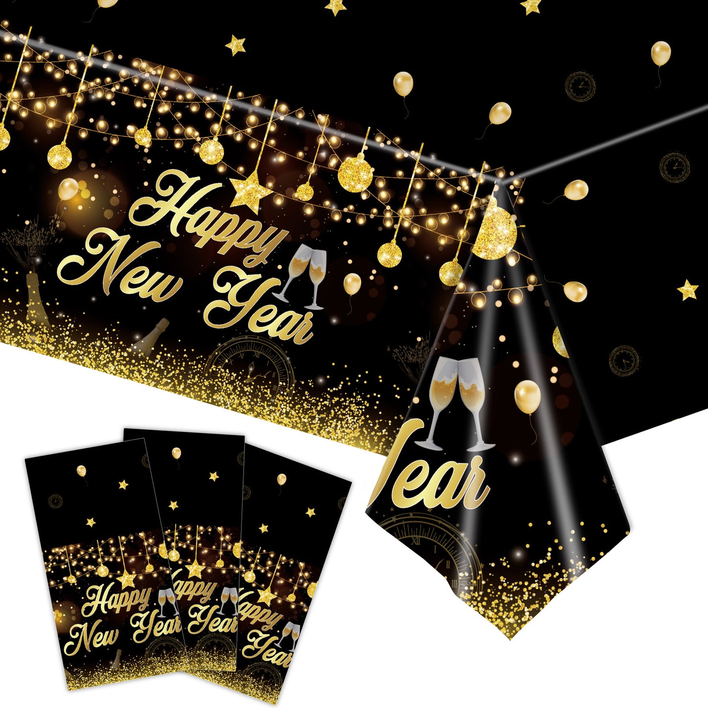 2024 New Year Theme Party Tableware Suit