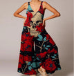 Women's Halloween Skull Fashion Print Jumpsuit