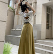 Slimming Temperament Mid-length Large Swing Skirt