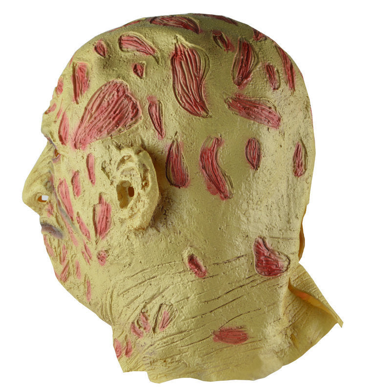 Halloween scary scar face hooded ghost