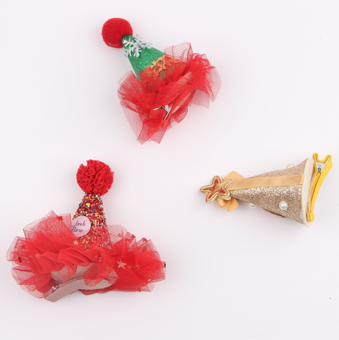 Children's snowman Christmas hairpin