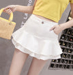 Denim Ruffled Skirt Fishtail Skirt