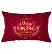 Christmas peach leather pillowcase