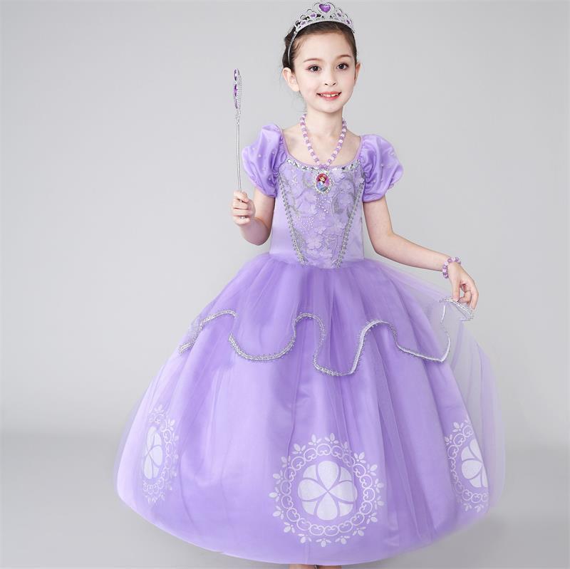 2021 new Sophia Princess Dress Girls 61 Halloween festival dress dress a generation