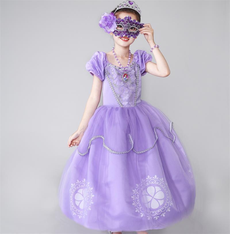 2021 new Sophia Princess Dress Girls 61 Halloween festival dress dress a generation