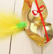 Glowing Fiber Optic Mask Halloween Masquerade Led Princess Feather Children
