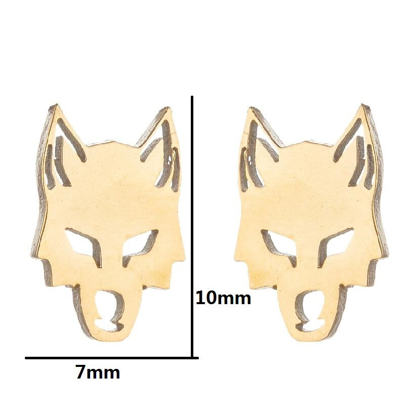 Stainless Steel Halloween Horror Stud Earrings