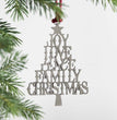 Christmas Pure Tin Christmas Tree Ornaments