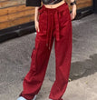 High Waist Loose And Slimming Mop Wide Leg Pants
