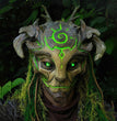 Halloween Glowing Mask Forest Elf Old Man Latex Mask Realistic Full Head Masks Headgear MasqueradeCosplay Party Props