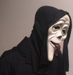 Halloween Horror Grimace Mask Red Tongue Black Face
