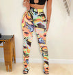 High Waist Irregular Pleated Women's Trousers