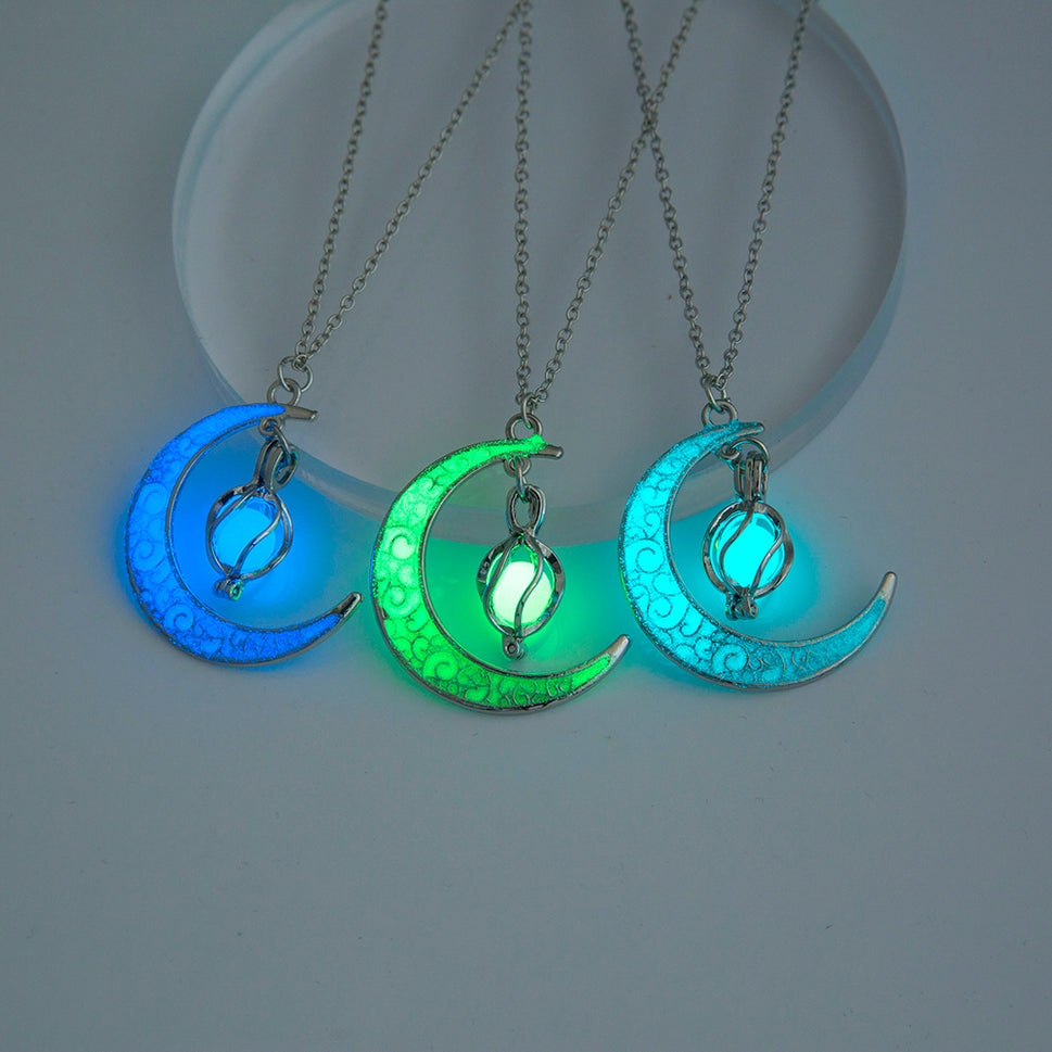 The Halloween Multicoloured Moon Whirlwind Necklace