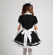 Black and white maid anime costume