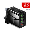 Illuminated 4USB Mobile Phone Charger 3A Charging Head