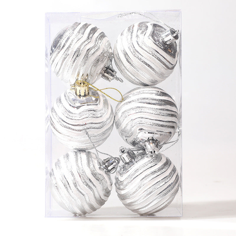 6cm Decorative Special-shaped Ball Christmas Tree Decoration Props