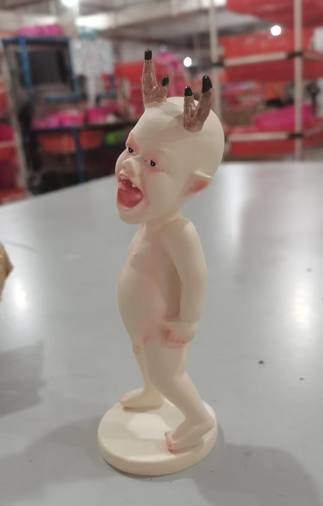 Halloween Scary Baby Resin Figurine Ornament