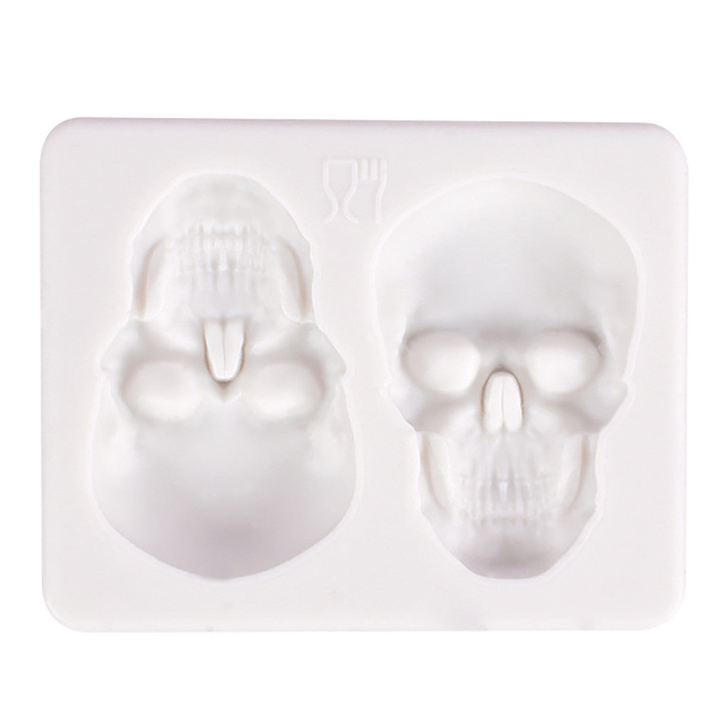 Halloween 2 with skull silicone mold