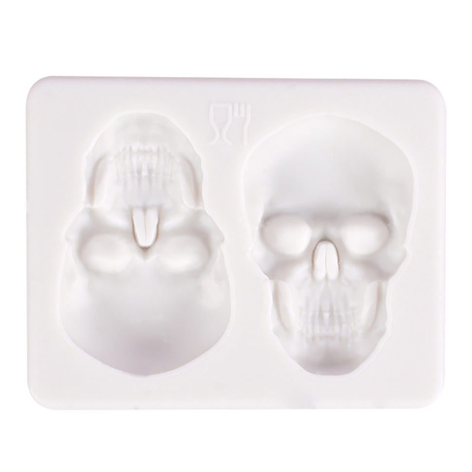 Halloween 2 with skull silicone mold