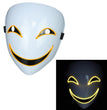 Glowing Black  Halloween Mask
