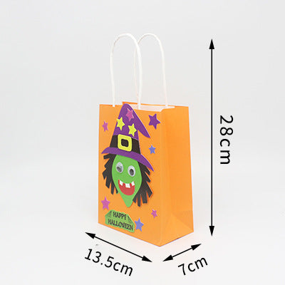 Halloween Cartoon DIY Begging Sugar Bag Handmade Material Bag