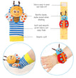 Wrist Rattles Foot Finder Rattle Toy for 3-6 Months Baby, Feet Leg Ankle Socks Arm Hand Bracelet Shaker for 6-9 Months Infant Boy & Girl, Gift Set for 0-2 Years Newborn Babies (5 Pcs-C)