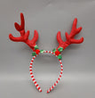 New Christmas Headband Cartoon Snowflake Antlers Decorative Hair Clip
