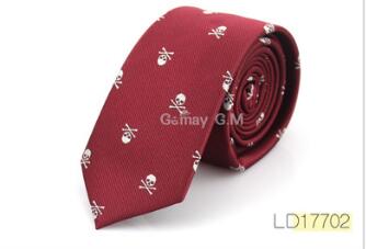 Polyester skull tie Halloween party accessories