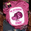 Cross-border Women's European And American Breast Day Halloween Printed Knit T-shirt Ladies Top