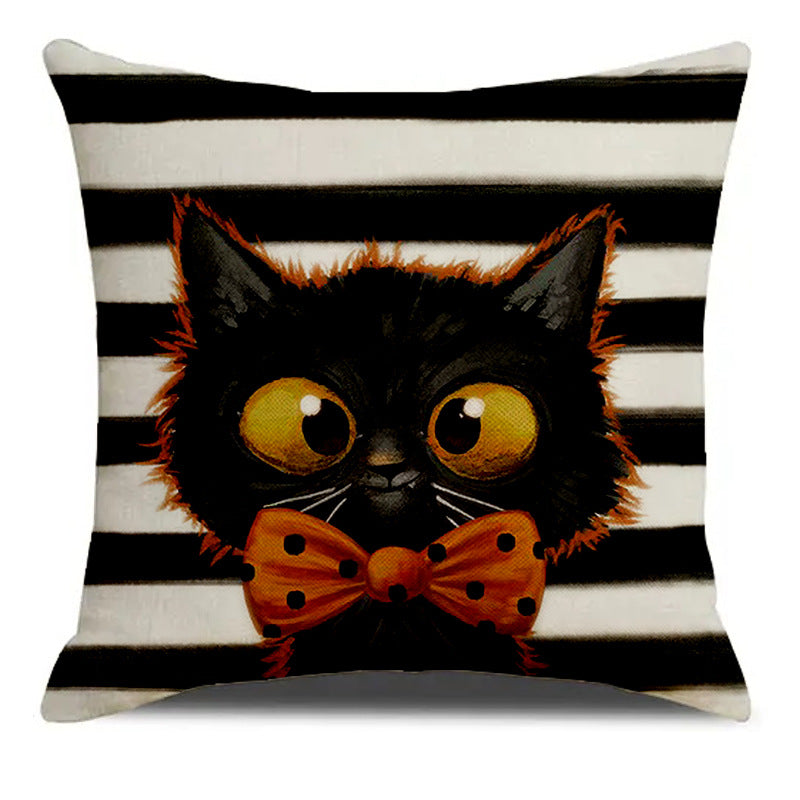 Halloween Printing Living Room Sofa Cushion Pillow Cover