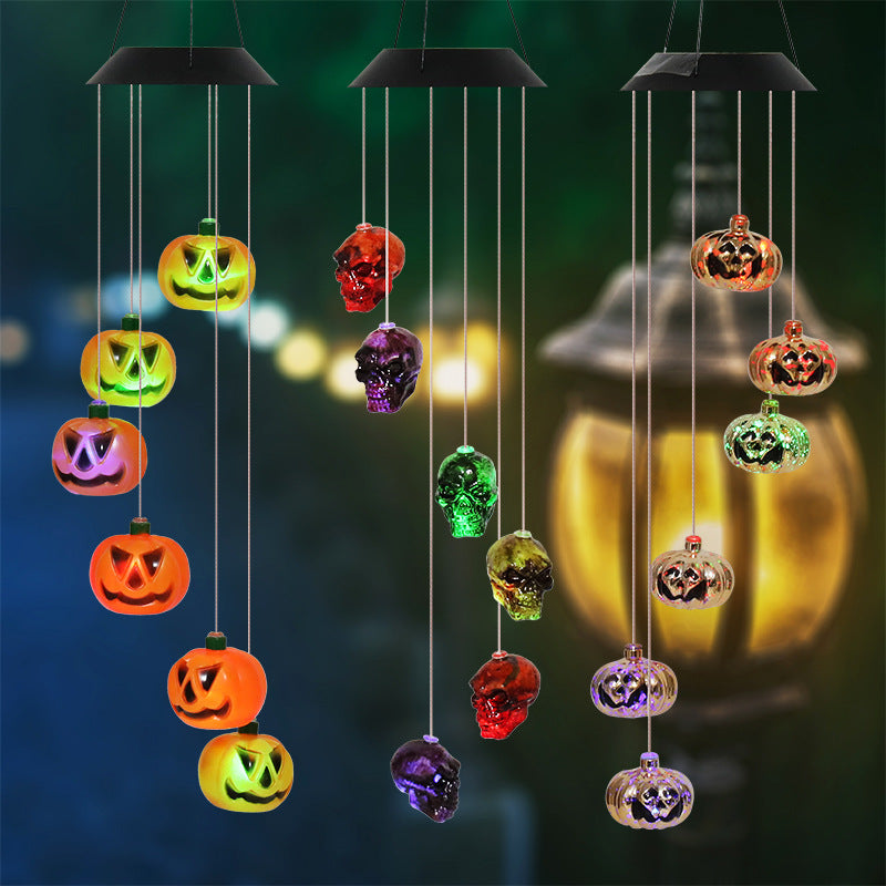 Halloween Decoration Led Solar Wind Chime Lamp