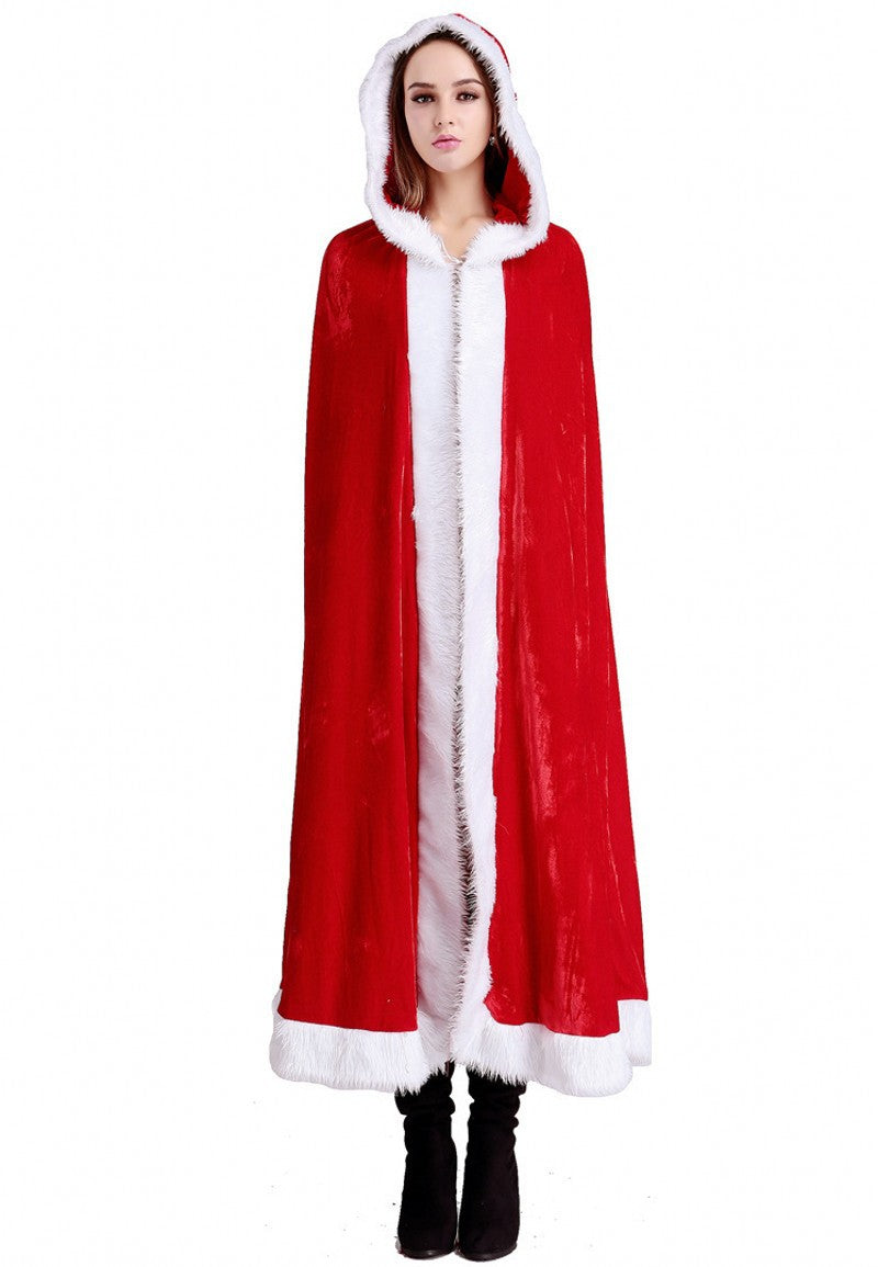 Christmas dances red cloak adult children red sexy cape and European and American boutique clothing
