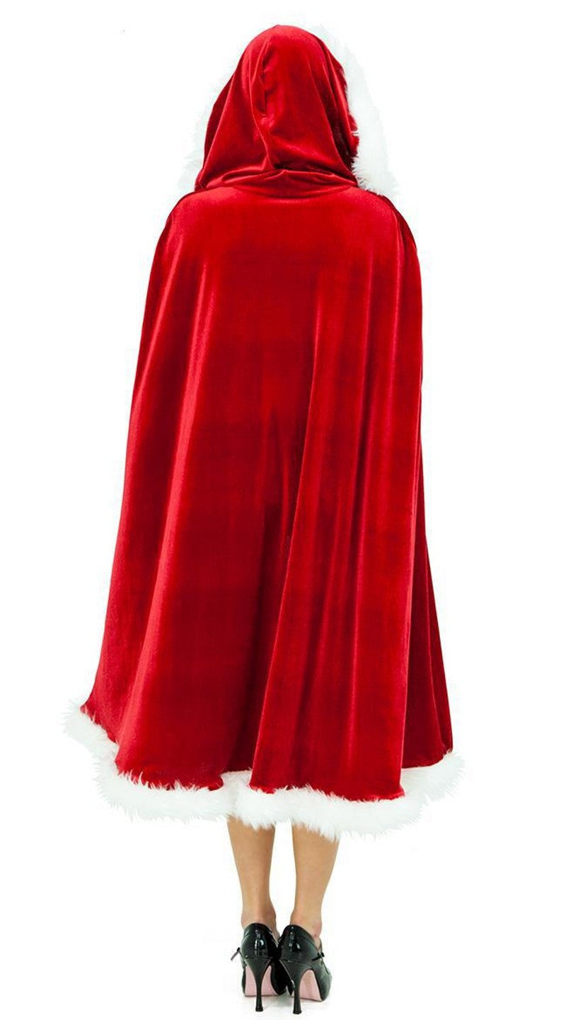 Christmas dances red cloak adult children red sexy cape and European and American boutique clothing