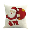 Christmas linen pillowcase
