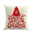 Christmas linen pillowcase