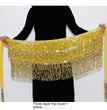 Halloween Belly Dance Costume Sequined Tassel Hip Skirt Waist Scarf