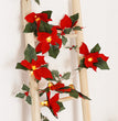 Led First Grade Christmas Lights With Red Flowers And Red Fruits For Home Decor