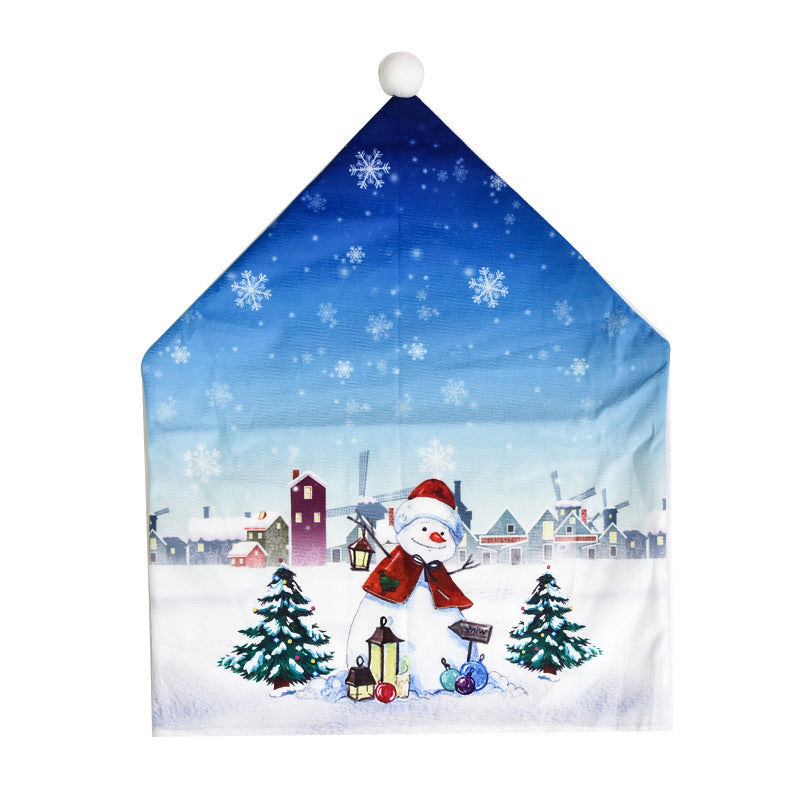 Christmas embroidery chair cover