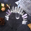 Natural Crystal Halloween Crown Hair Clasp