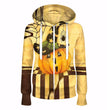 Halloween Men's And Women's Hooded Zipper Sweater Fashion Digital Printing Jacket