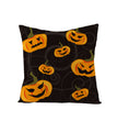 Home Halloween Pumpkin Linen Pillow Cover