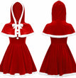 Women's Costumes Hooded Cape Christmas Party