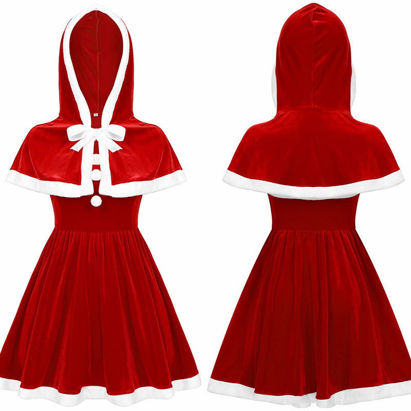 Women's Costumes Hooded Cape Christmas Party