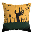 Linen Skull Halloween Pillow Cover