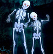 Halloween Skeleton Costume Scary Skeleton Skull Costume Jumpsuit Carnival Party Clothing