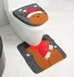 Merry Christmas Bathroom Curtain Santa Claus Toilet Seat Christmas Decorations