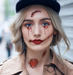 Halloween Scar Pattern Tattoo Stickers Waterproof